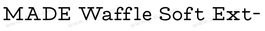 MADE Waffle Soft Ext字体转换